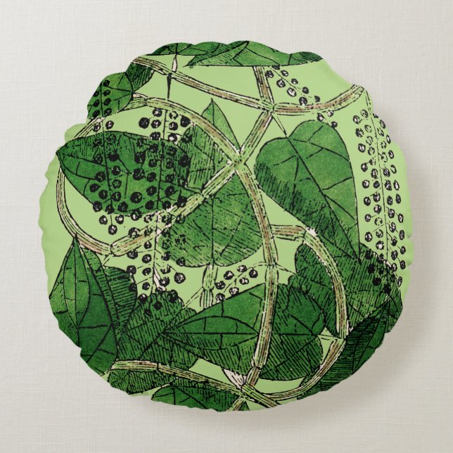 Black Pepper Plant, 1578 Rond Kussen (Voorkant)