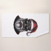 Black Père Noël, Père Noël afro-américain (Serviette de bain)