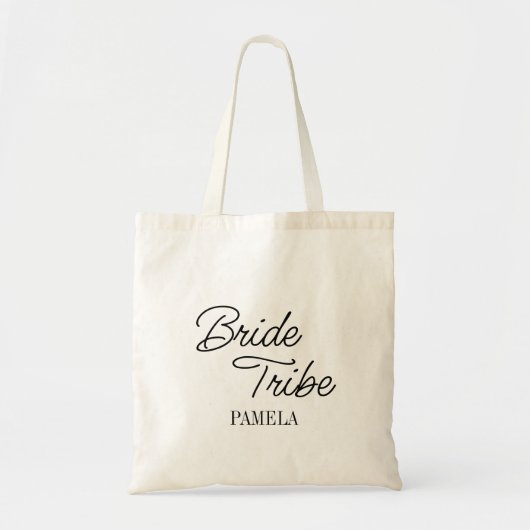Black Personalized Wedding Moeder van de Bride Tote Bag (Voorkant)
