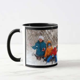 Black Personnaliser Modèle photo Cadeau Mug Café