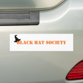 Black Pet Society Halloween Bumpersticker (Op auto)