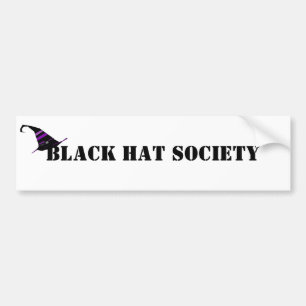 Black Pet Society Halloween Bumpersticker
