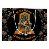 🖤 Black Pharaoh Mummy Cadeau Sac 🎃 👑 (Dos)