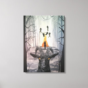 Black Phillip Canvas Art Afdruk