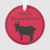 Black Phillip Folk Horror Ornament (voorkant)