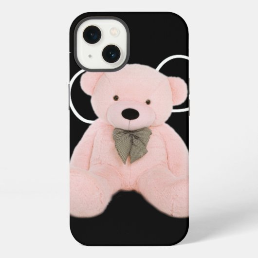 Black phone case iPhone hoesje (Achterkant)