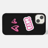 Black Phone Case iPhone Hoesje (Achterkant horizontaal)