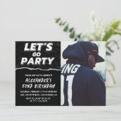 Black Photo 52e anniversaire invitations Hommes (Debout devant)