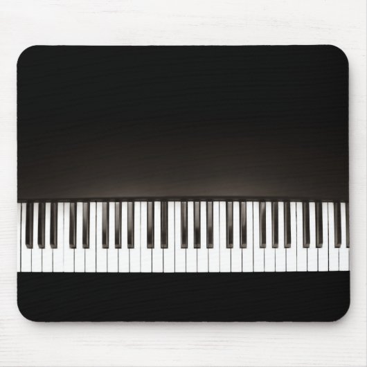 Black Piano mousepad Muismat (Voorkant)