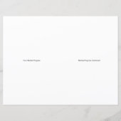 Black Piano on Blue Folded Overweging Programme (Achterkant)