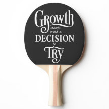 Black Ping Pong Paddle – Groei begint