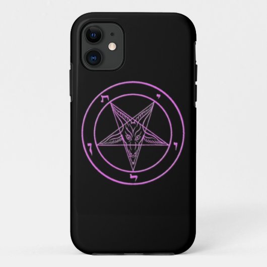 Black/Pink Baphomet-telefoontas Case-Mate iPhone Case (Achterkant)