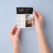 Black Pink Beauty Salon Flyer (Hand)