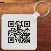 Black Pink Beauty Salon Social Media QR-code Sleutelhanger (Achterkant)