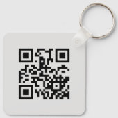 Black Pink Beauty Salon Social Media QR-code Sleutelhanger (Achterkant)