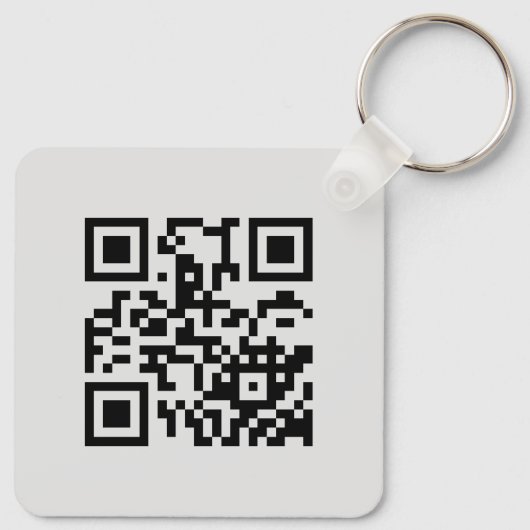 Black Pink Beauty Salon Social Media QR-code Sleutelhanger (Achterkant)