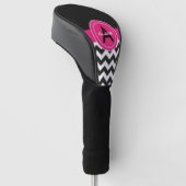 Black Pink Chevron Golfheadcover (Schuin)