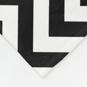 Black Pink Chevron Monogram Blanket Fleece Deken (Hoek)