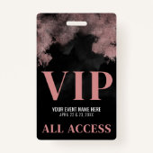 Black Pink Event VIP Badge (Achterkant)