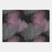 Black Pink Fancy Spider Bat Sky Halloween Inpakpapier Vel (Voorkant 3)