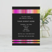 Black Pink Fashion Elegant Party Invitation (Debout devant)
