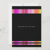 Black Pink Fashion Elegant Party Invitation (Dos)