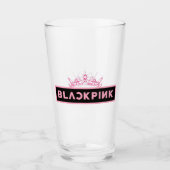 Black Pink Glass Cup Glas (Voorkant)