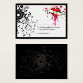 Black & Pink Grungy Heart Music Mariage à thème (Devant & derrière)