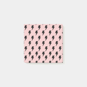 Black Pink Lightning Y2K Indie Bold Organisatie Post-it® Notes