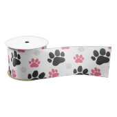 Black Pink Paw Print Dog Eigenaar Puppy Lover Pets Lint (Spoel)