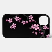 Black Pink Sakura japanese design: Case-Mate iPhone Case (Achterkant (horizontaal))