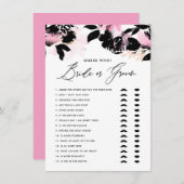 Black Pink zei dat ze Bride zei of Groom Game Informatiekaartje (Voorkant / Achterkant)