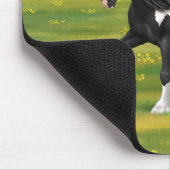 Black Pinto Piebald Gypsy Vanner Draft Horse Muismat (Hoek)