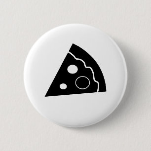 Black Pizza Ronde Button 5,7 Cm