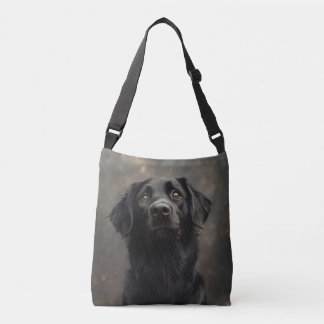 Black Placoted Retriever Crossbody Bag Tas
