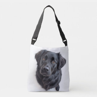 Black Placoted Retriever Crossbody Bag Tas