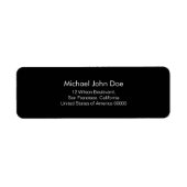 BLACK Plain and Simple Label (Voorkant)