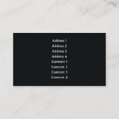 Black Plain Business Visitekaartje (Achterkant)
