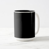 Black Plain Simple Trendy Timeless Elegant Mok (Voorkant rechts)