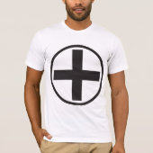 Black Plus Sign Mannen T-Shirt (Voorkant)