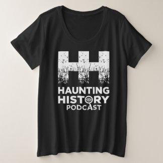 Black Plus T avec logo HHP blanc