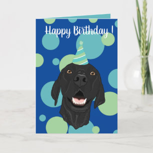 Black Pointer Puppy Birthday Bedankkaart