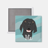 Black Pointer Puppy Magneet (Voorkant / Achterkant)
