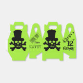 Black Poison Skull en Crossbones Favoriete Boxen Bedankdoosjes (Uitgevouwen)