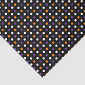 Black Polka Dot Halloween-weefselpapier Tissuepapier (Detail)