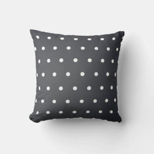 Black Polka Dot Pattern Kussen