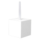 Black Polka Dot Seamless Pattern | Tiny Dots Kubus Ornament (Achter hoekig)