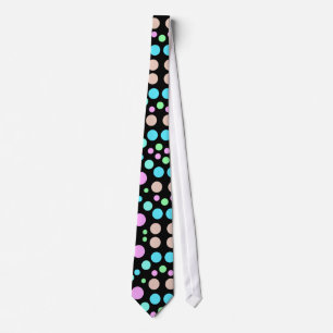 BLACK POLKA DOT STROPDAS