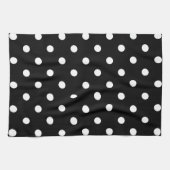 Black Polka Dot Theedoek (Horizontaal)