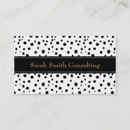 Black Polka Dot Visitekaartje